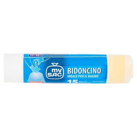 my Sac Bidoncino Ideale per il Bagno 35x40cm Sacchi Profumati 15 pz